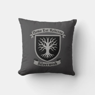 SilverWish Guild Crest and motto:Original Colours Throw Pillow