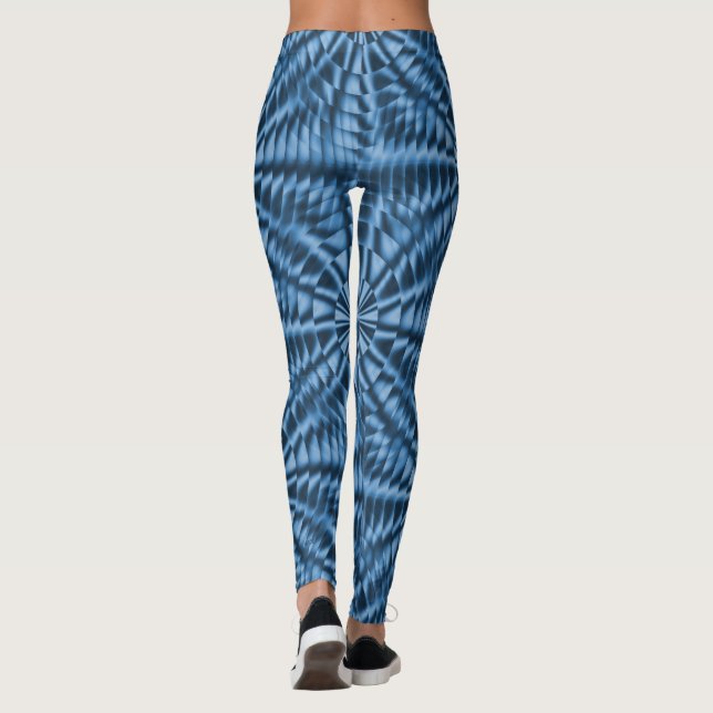 Silvery blue bubbles.... leggings (Back)