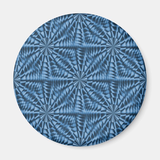 Silvery blue bubbles... magnet (Front)