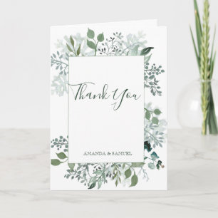 Silvery Green Eucalyptus Wedding Card