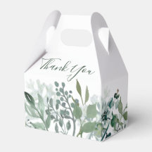 Silvery Green Eucalyptus Wedding Favour Box