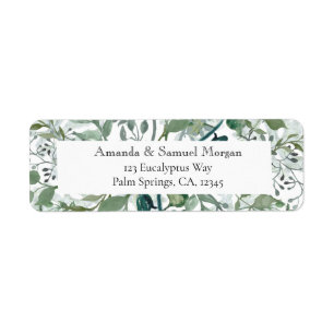 Silvery Green Eucalyptus Wedding Save The Date