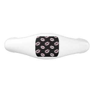 Silvery Pink Kisses Ceramic Drawer Pull