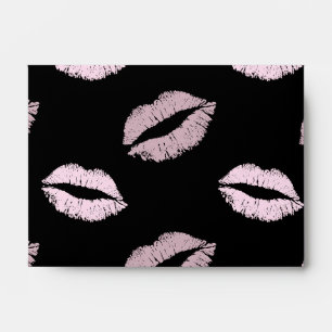 Silvery Pink Kisses Envelope
