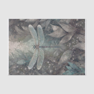 Silvery Sparkle, Midnight Wings Dragonfly Tissue Paper