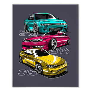 SILVIA "S" CHASSIS EVOLUTION PHOTO PRINT