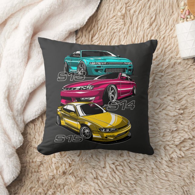 SILVIA "S" CHASSIS EVOLUTION THROW PILLOW (Blanket)