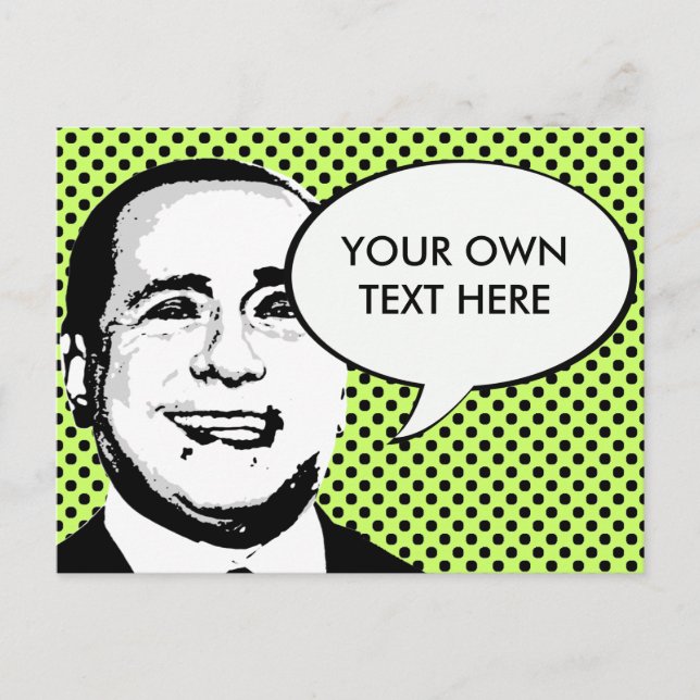Silvio Berlusconi Postcard (Front)