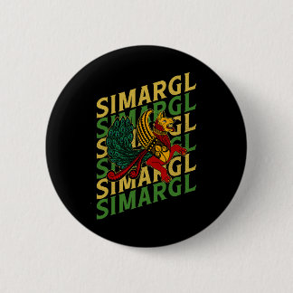 Simargl Paganism Dog Nordic Ancestry National Russ 2 Inch Round Button