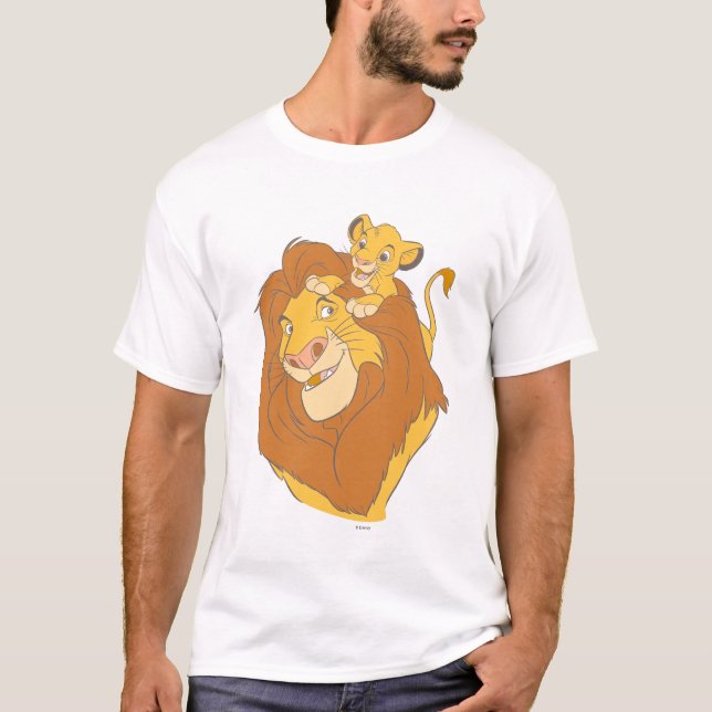 Simba Climbing Mufasa T-Shirt (Front)