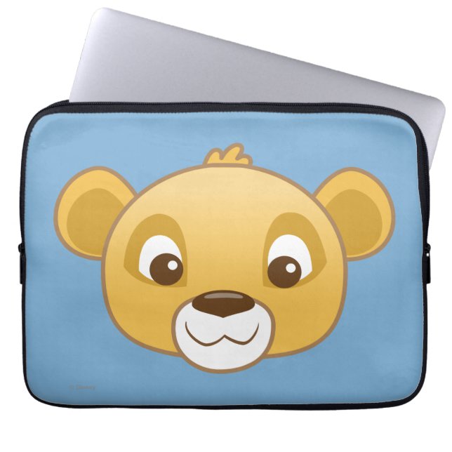 Simba Emoji Laptop Sleeve (Front)