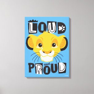 Simba   Loud And Proud Canvas Print