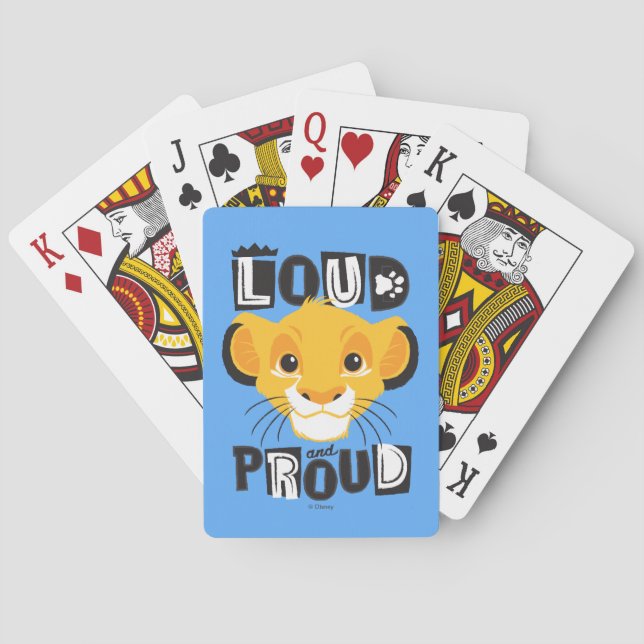 Simba | Loud And Proud Playing Cards (Back)