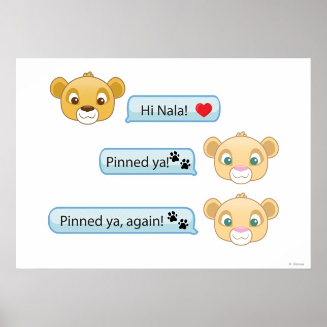 Simba Nala Conversation Poster (Front)