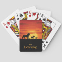 Simba, Pumbaa, & Timon Silhouette Playing Cards