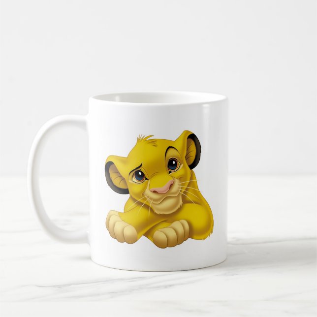 Simba The Lion King Raised Eyebrow Disney Coffee Mug (Left)