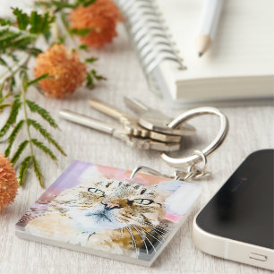 Simba the Striped King Keychain