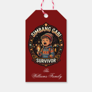 Simbang Gabi Survivor American Filipino Christmas Gift Tags