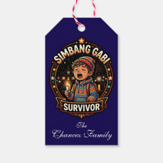 Simbang Gabi Survivor American Filipino Christmas Gift Tags
