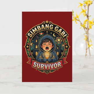 Simbang Gabi Survivor American Filipino OFW Card