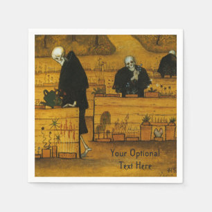 Simberg’s Garden of Death custom paper napkins