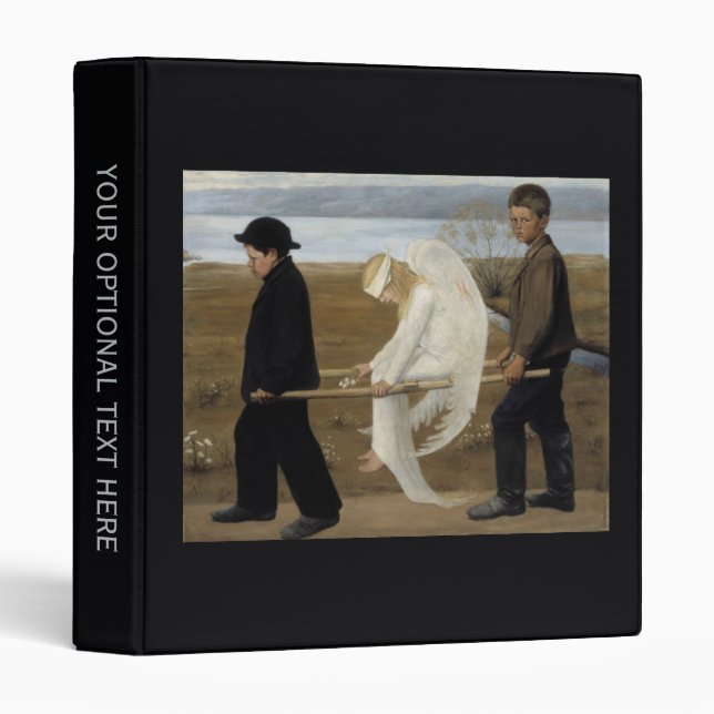 Simberg’s Wounded Angel art binders (Front/Spine)