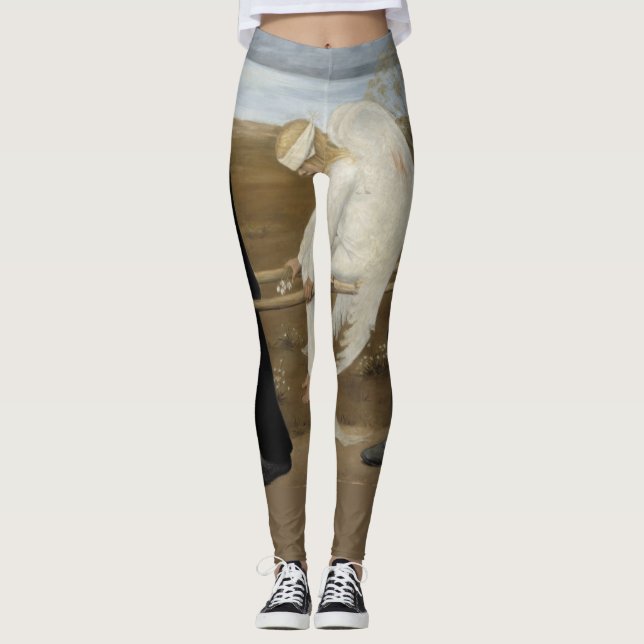 Simberg’s "Wounded Angel" art leggings (Front)