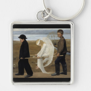 Simberg’s Wounded Angel key chain