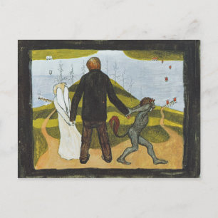 Simberg Vägskälet Tienhaarassa CC0425 Postcard