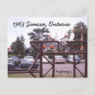 Simcoe Ontario Restaurant Postcard