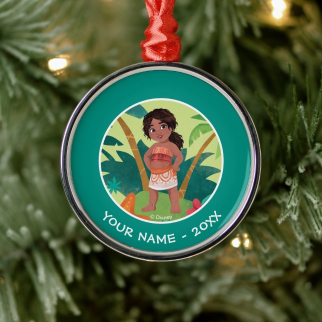 Simea Island Graphic Metal Ornament (Tree)