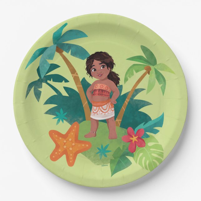 Simea Island Graphic Paper Plate (Front)