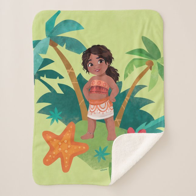 Simea Island Graphic Sherpa Blanket (Front)