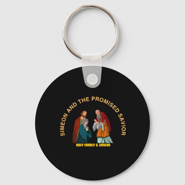 SIMEON AND THE PROMISED SAVIOR KEYCHAIN (Front)