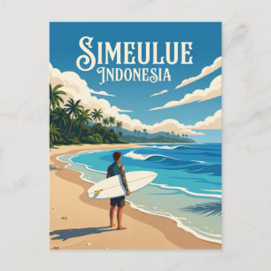 Simeulue Island Indonesia Postcard