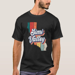 Simi Valley City Retro Vintage Hometown California T-Shirt
