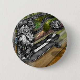 Simian Skate Selfie 2 Inch Round Button