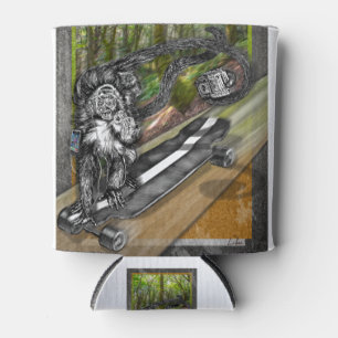 Simian Skate Selfie Can Cooler