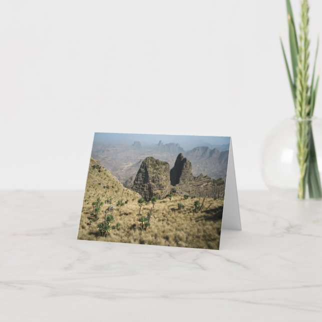 Simien Mountains Ethiopia Card (Front)