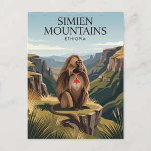 Simien Mountains Ethiopia Postcard