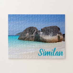 Similan beach Andaman Sea Phuket Thailand gift Jigsaw Puzzle