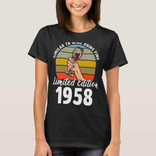 Similar to Wine Aging Fine Born In 1958 64th Retro T-Shirt