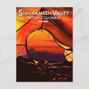 Similkameen Country, Canada vintage travel poster Postcard