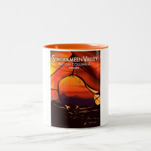 Similkameen Country, Canada vintage travel poster Two-Tone Coffee Mug