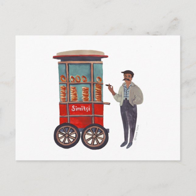 Simitçi (Simit) Postcard (Front)