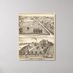 Simmon's Prairie Farm, Kenosha Water Cure Canvas Print
