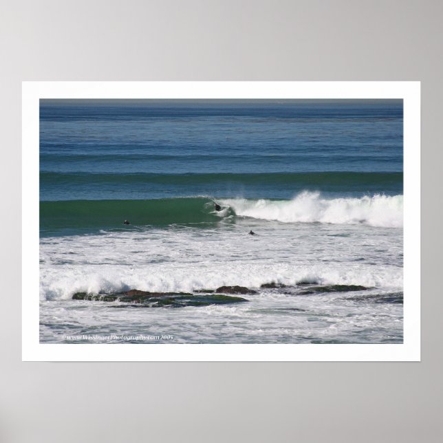 'Simmons' . surfing photo greeting card Poster (Front)
