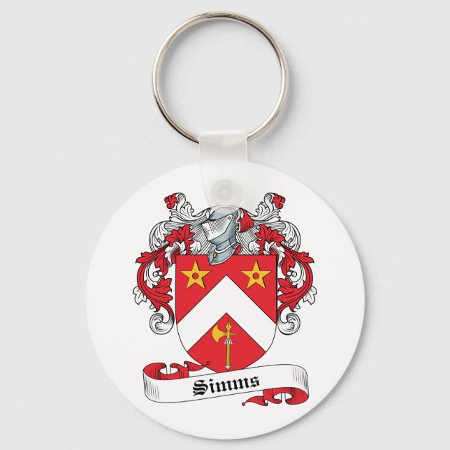 Simms Family Crest Keychain (Front)