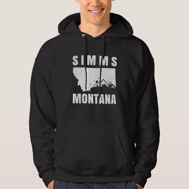 Simms Montana MT Fishing And Hiking Hoodie (Front)