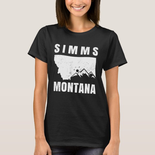 Simms Montana MT Fishing And Hiking T-Shirt (Front)